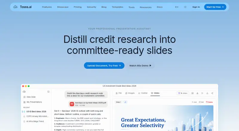 Tosea's website