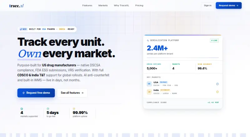 TraceXL's website