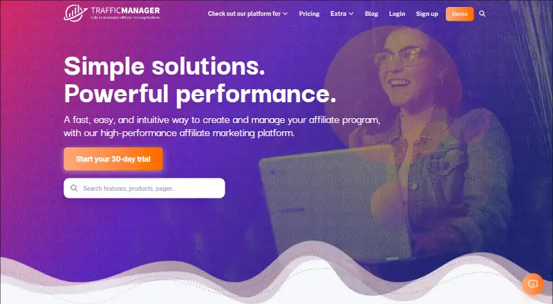 TrafficManager's website