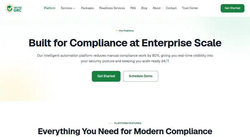 United GRC's website