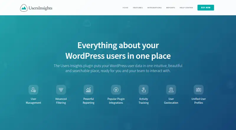 Users Insights's website