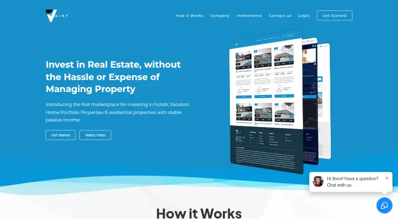 Vairt CRM's website