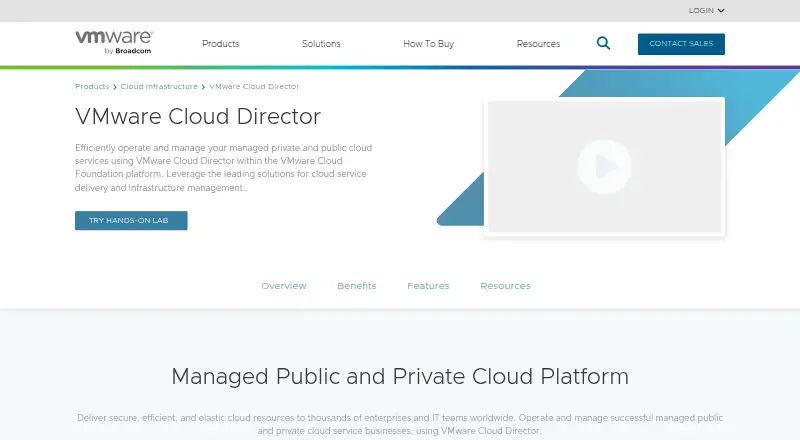 VMware Cloud Director's website