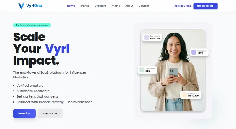 VyrlOne's website