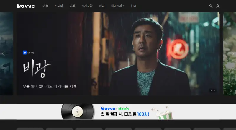 Wavve's website