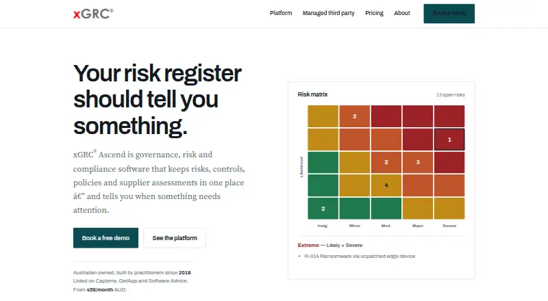 xGRC Ascend's website