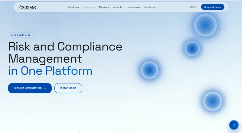 Zeus GRC's website