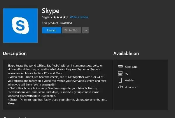 Skype Installation on Windows