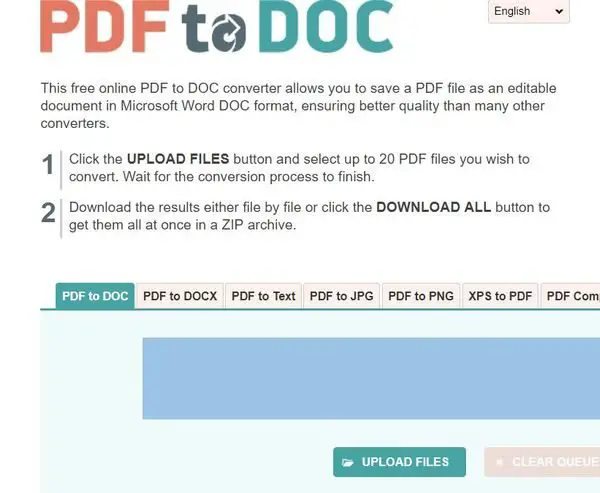 PDF 2 DOC Free Online Tools to Convert PDF to Word Document