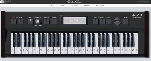 Recursive Arts Piano Learn and Play Piano Online for Free