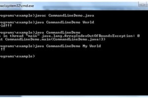java command line argument