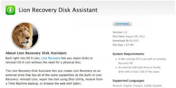 OS X Lion Recovery Tool