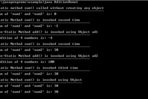 Static in java