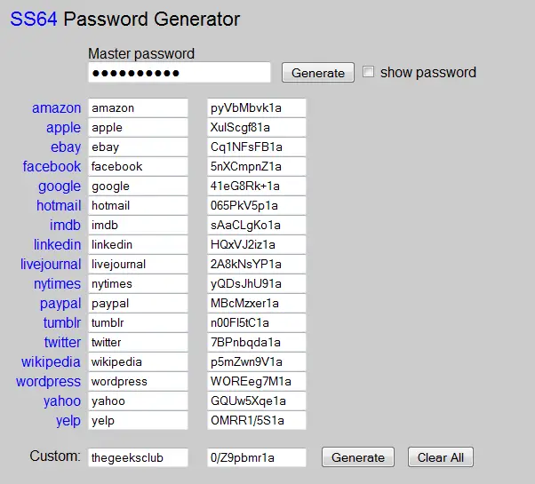 SS64 Password Generator