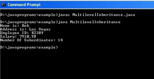 Creating Multilevel Hierarchy in Java