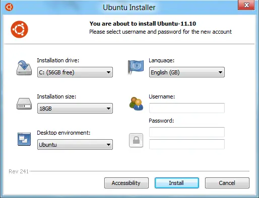 Ubuntu Installer for Windows