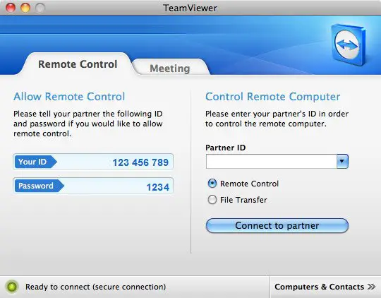 Download TeamViewer 7 for Mac OS X