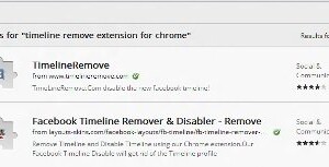 Remove timeline in chrome web store