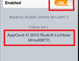 Appcent enabled