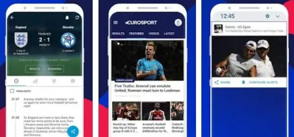 Eurosports App for Android