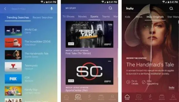 Hulu TV App for Android