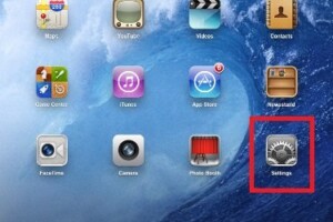 Settings option