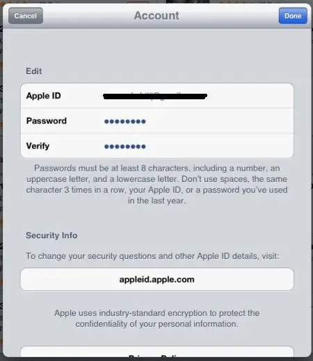  remove credit card information from Apple ID