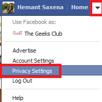 Privacy settings