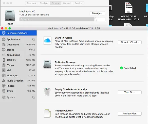Free up Disk Space on Macbook