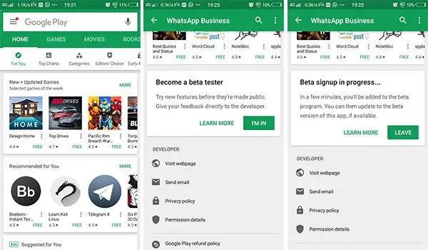 Enroll as a Beta tester for Play Store Apps
