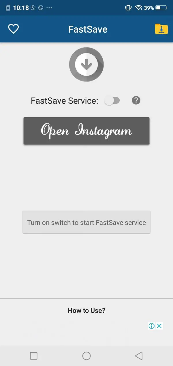 Fast Save to save Instagram photos and videos on Android Phone
