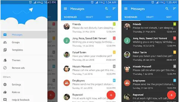 Sms scheduler  schedule messages to send texts automatically from Android