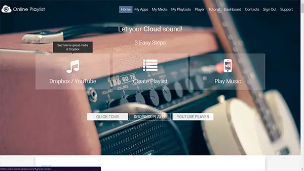 Play Music Directly from Dropbox Account