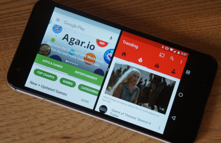Split screen mode in android