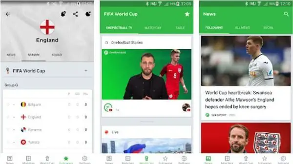 Best Apps to follow Fifa World Cup Football