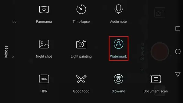 How to add shot on huawei or Honor watermark
