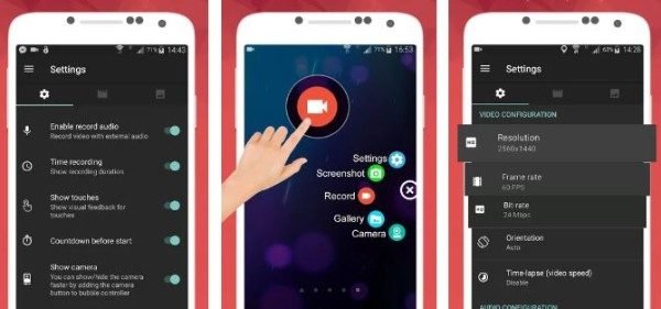 AZ Screen Recorder to save Snapchat videos