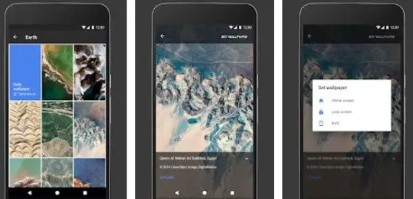 Google Wallpaper Android app