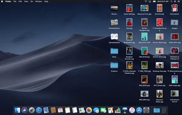 Stack Feature in macOS Mojave