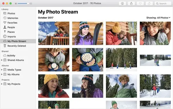 macOS My Photo Stream