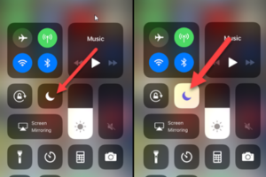 Control center dnd on iphone ios 12