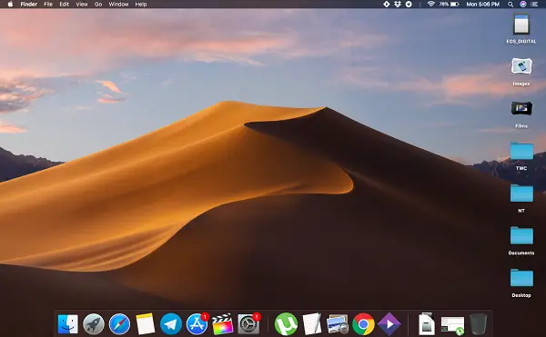 Stacked macOS Desktop