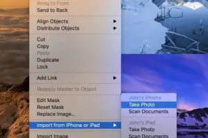 use Continuity Camera feature in macOS Mojave