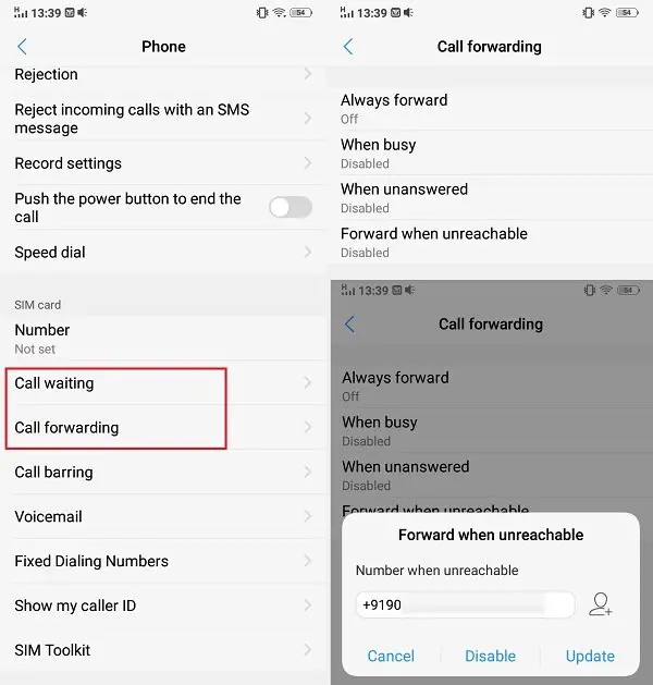 Vivo Phones: Activate call forwarding & waiting with FunTouch OS