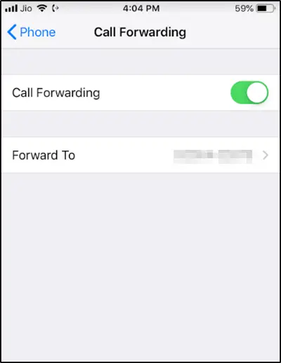activate call forwarding and waiting on iPhone