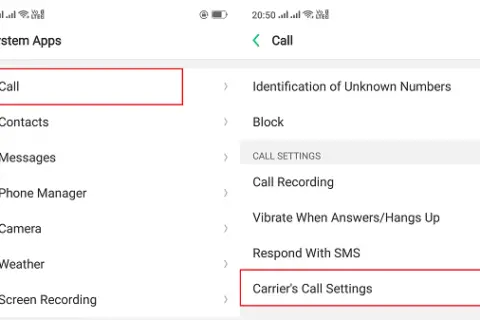 Activate call forwarding & waiting in RealMe