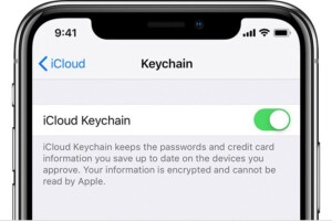 Enable iCloud Keychain
