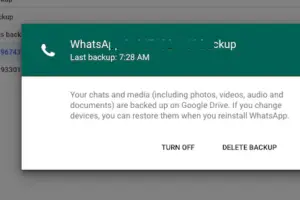 WhatsApp Online Backup