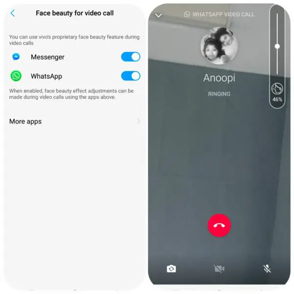 Beauty Mode in WhatsApp Video Calls
