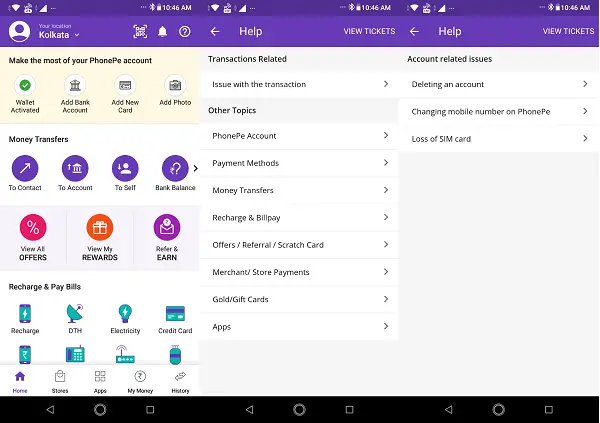 How to deactivate or delete PhonePe account